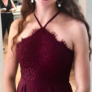 Full length grad dress. Save money-worn once as a bridesmaid.